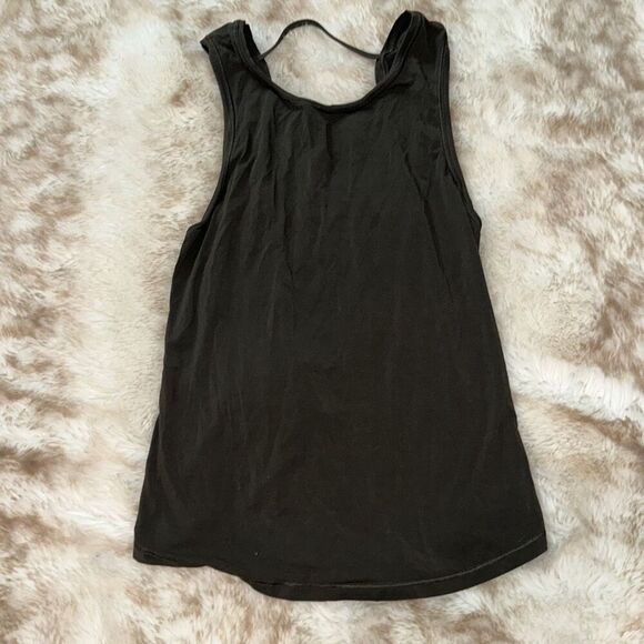 Lululemon olive green open back fitted tank top | Sz 4 (NO SIZE TAG) - Picture 2 of 5